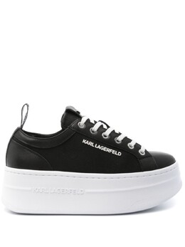 Karl Lagerfeld кроссовки с аппликацией логотипа, черный kl65019 | черный
