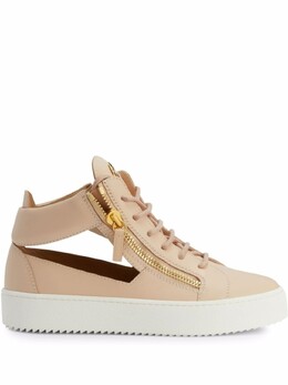 Кроссовки Kriss с вырезами Giuseppe Zanotti, розовый rs20066003 | розовый
