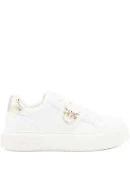 Pinko metallic-detail bird-embellishment sneakers 31331645