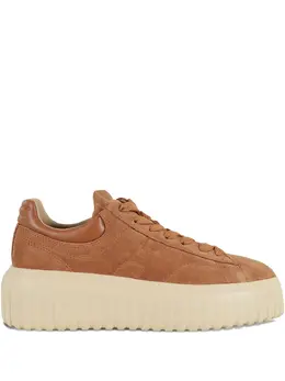 Hogan H-Stripes suede platform sneakers 31148191