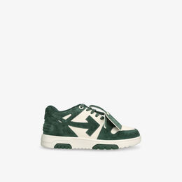Кроссовки кожаные Off-White C/O Virgil Abloh Out of Office, зеленый r04414132 | dark green