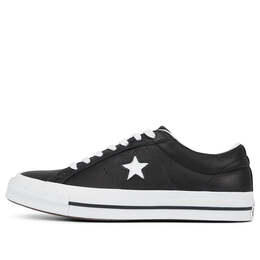 Кеды Converse Leather One Star Low Top 'Black White', черный 163385c | black