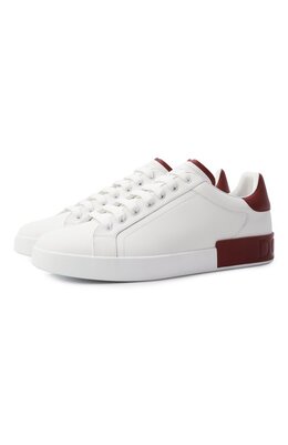 Кожаные кеды Portofino Dolce & Gabbana cs2278/a9u73
