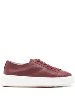 Santoni lace-up platform sneakers 31166251