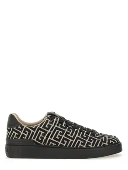 Balmain-Jacquard "B-Court" Sneakers-Uomo 52287872893268
