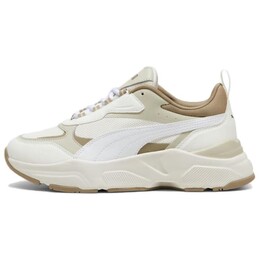 Кроссовки Puma Cassia Lifestyle Shoes Women's Low-top Warm White - Puma White - Desert Dust - Oak Branch, цвет Off White 384647-22 | off white