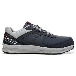Кроссовки с защитным металлическим носком и противоскользящей подошвой Reebok Work, navy leather 5251877/89831 | navy leather