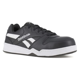 Кроссовки с композитным носком Reebok Work Bb4500, черно-белая кожа 5266383/61865 | black/white leather