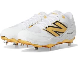 Кроссовки New Balance Fresh Foam X 3000v7 Baseball Cleats, цвет White/Metallic Gold 9960638 | white/metallic gold