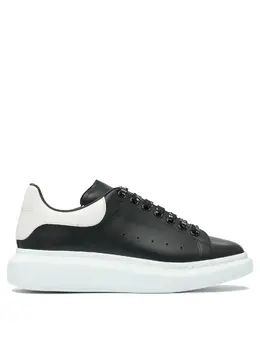 Alexander McQueen-Leather Upper And Rubber Sole Sneaker Sneakers & Slip-On Nero-Uomo 52295318667604