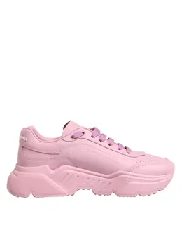 Dolce & Gabbana Pink Leather Daymaster Low Top Sneakers Shoes - EU41/US8 mv7784-41