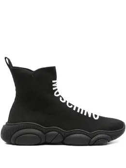 Moschino logo-intarsia sock sneakers 30252460