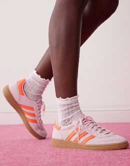 Розовые и оранжевые кроссовки Adidas Handball Spezial 138322565 | red