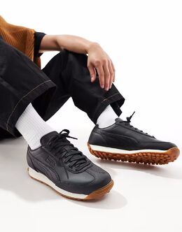 Кроссовки Puma Easy Rider из кожи черного цвета 139712276 | black