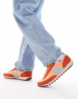 Кроссовки Saucony Trainer 80 оранжевого и небесного цветов 141379526 | orange and sky