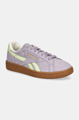 Замшевые кроссовки Reebok Classic Club C Grounds Uk, фиолетовый 9byh-obd423_44x | violetto