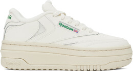 Белые кроссовки Club C Extra Reebok Classics 16772461 | chalk/chalk/glen green