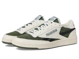 Кроссовки Unisex Reebok Lifestyle Club C Revenge Vintage II, цвет Chalk/Breakaway Green/Washed Black 9985934 | chalk/breakaway green/washed black