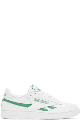 Белые и зеленые кроссовки Club C Revenge Reebok Classics 14455261 | ftwwht/spogre/ftwwht