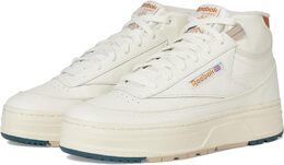 Кроссовки Reebok Lifestyle Club C Geo Mid, цвет Chalk/Court Brown/Hoops Blue 9717238 | chalk/court brown/hoops blue