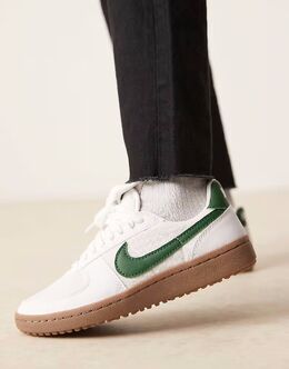 Кроссовки Nike Field General белого и зеленого цветов 137319132 | white