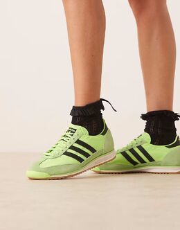 Кроссовки Adidas SL 72 OG в ярко-зеленом и черном цветах 141910983 | light green