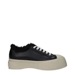 Marni Black Leather Chunky Sneakers - EU38/US8 ma-9490986074377-eu38/us8