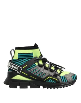 Dolce & Gabbana Multicolor Sorrento Socks Men Sneakers Shoes - EU44/US11 mv7298-44