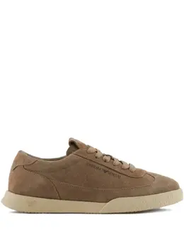 Emporio Armani suede lace-up sneakers 30917209