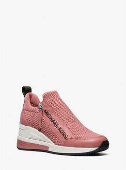 Кроссовки Willis из текстурированного эластичного трикотажа Michael Kors, розовый 43s5wifs2d | rose