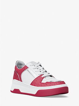Кроссовки Lexi в смешанной технике Michael Kors, красный 49t5lxfs1l | dk raspberry