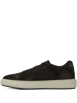 Низкие замшевые кеды Slouch Officine Creative, коричневый 31498236 | коричневый