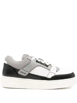 Emporio Armani lace-up leather sneakers 31437963