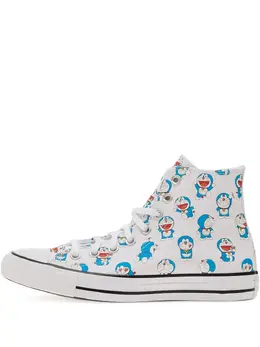 Высокие кроссовки с принтом Дораэмона Converse, белый 31503392 | белый
