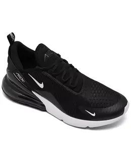 Мужские повседневные кроссовки Air Max 270 от Finish Line Nike, черный 22181254 | black, white