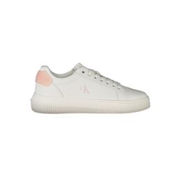 Белые кожаные женские кроссовки Calvin Klein, белый 0018254210 | white