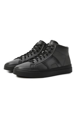 Кожаные кеды Gloria Santoni mbgg22025ne0rg0n