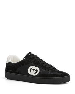 Мужские замшевые кроссовки Gucci, черный 5575752 | black