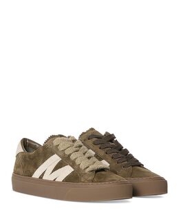 Мужские кроссовки Monaco2 на шнуровке с низким верхом Moncler, зеленый 5550080 | olive