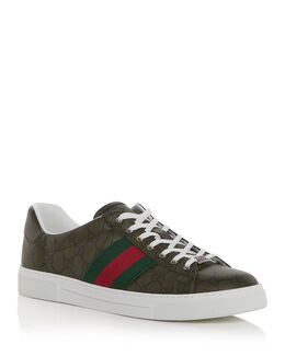 Мужские кроссовки GG Supreme Ace Gucci, зеленый 5575626 | olive