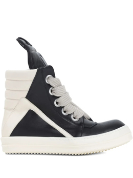 Высокие кроссовки на шнуровке Rick Owens Jumbolace Geobasket, черный ru02e1898lcow2 | черный