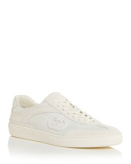 Мужские низкие кроссовки Sweet Suede Gucci, слоновая кость/кремовый 5140711 | off white