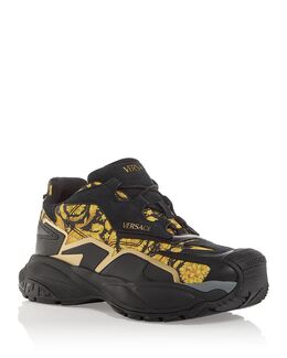 Мужские кроссовки Mercury Low Top Versace, черный 5424439 | black+gold