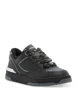 Мужские кожаные кроссовки Biggie Basket Versace, черный 5557046 | black