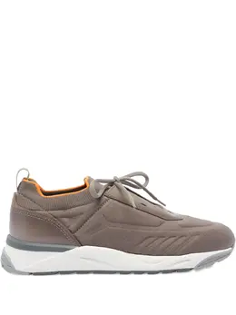 Вязаные кеды на шнуровке Santoni, коричневый 31498428 | коричневый
