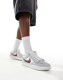Кроссовки Force 58 серого и красного цвета Nike SB 134206025 | grey