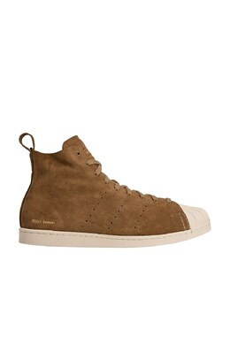 Кроссовки Superstar hi Adidas By Wales Bonner, supplicol, chalk white & night brown asbf-mz39 | supplicol, chalk white, & night brown