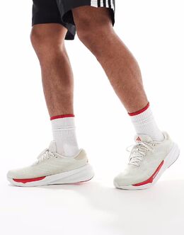 Кроссовки Adidas Running Supernova Stride 2 белого и красного цветов 138324949 | grey