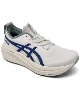Мужские беговые кроссовки GEL-NIMBUS 27 Track Club от Finish Line Asics, слоновая кость/кремовый 19948732 | birch, indigo