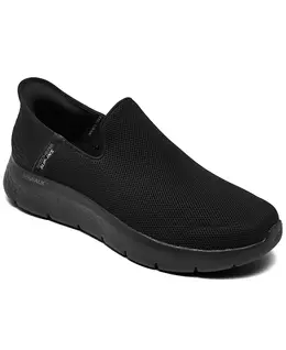 Мужские слипоны GO WALK FLEX — повседневные кроссовки для ходьбы от Finish Line Skechers, черный 15992628 | black
